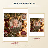 Personalized Memorial Loved One Acrylic Ornament - Custom Photo Keepsake - image 3