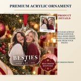 Personalized Best Friends Acrylic Ornament - Custom Photo Keepsake - image 2