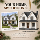 Personalized Modern Farmhouse 3D Ornament - Custom Christmas Keepsake - image 4
