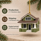 Personalized Craftsman Bungalow 3D Ornament - Custom Christmas Keepsake - image 9