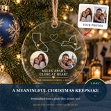 Personalized Long Distance Family Acrylic Ornament - Custom Photo Keepsake - image 5