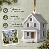 Personalized Coastal Cottage 3D Ornament - Custom Christmas Keepsake - image 9