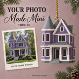 Personalized Simplified Victorian 3D Ornament - Custom Christmas Keepsake - image 1