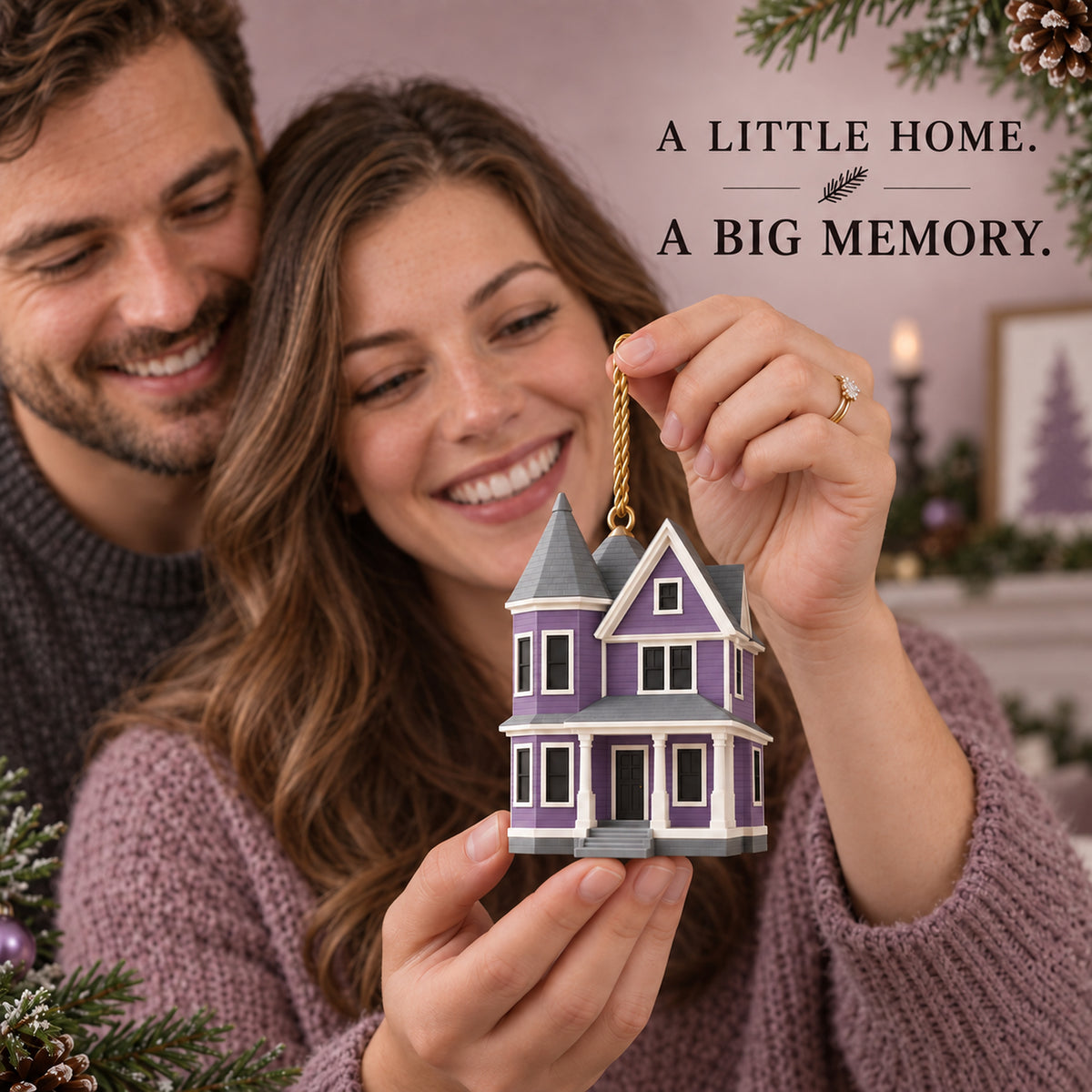Personalized Simplified Victorian 3D Ornament - Custom Christmas Keepsake - image 8
