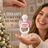Personalized Baby's First Christmas Pacifier 3D Ornament - Custom Christmas Keepsake - image 8