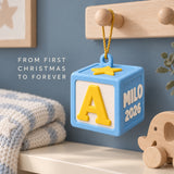 Personalized Baby's First Christmas ABC Block 3D Ornament - Custom Christmas Keepsake - image 9