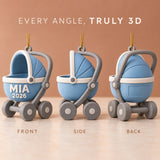 Personalized Baby's First Christmas Stroller 3D Ornament - Custom Christmas Keepsake - image 2