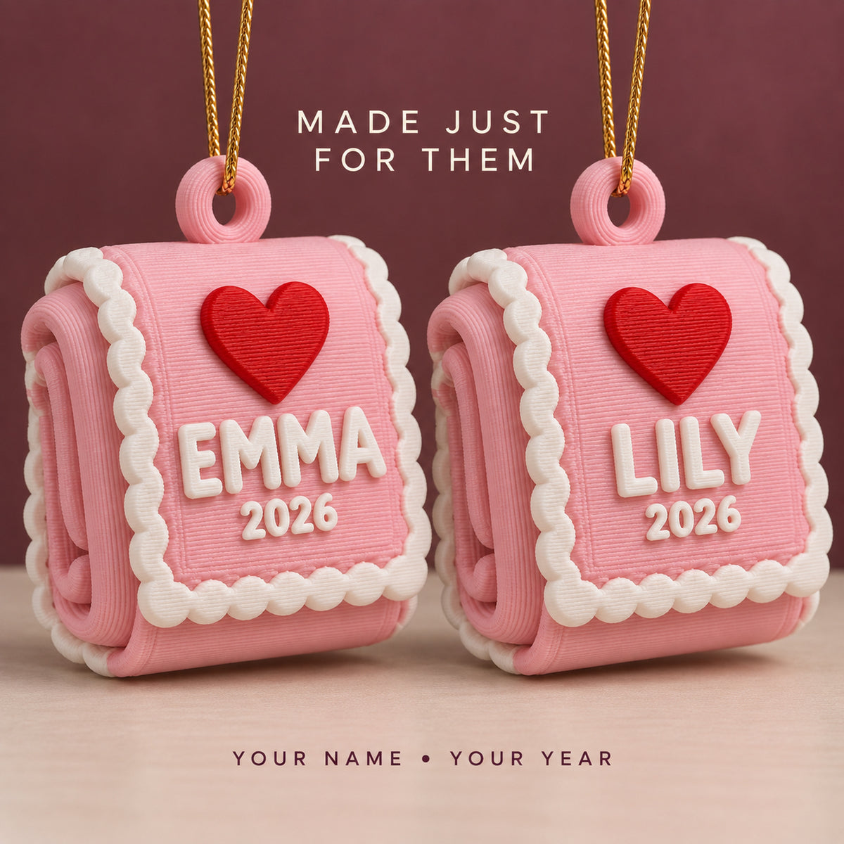Personalized Baby's First Christmas Blanket 3D Ornament - Custom Christmas Keepsake - image 6