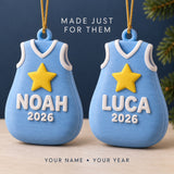 Personalized Baby's First Christmas Sleep Sack Star 3D Ornament - Custom Christmas Keepsake - image 6