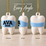 Personalized Baby's First Tooth No Face 3D Ornament - Custom Christmas Keepsake - image 2