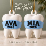 Personalized Baby's First Tooth No Face 3D Ornament - Custom Christmas Keepsake - image 6