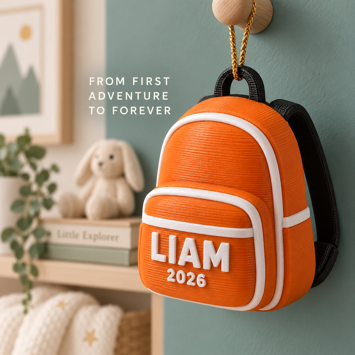 Personalized Baby's First Christmas Backpack 3D Ornament - Custom Christmas Keepsake - image 9