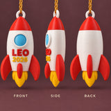 Personalized Rocket 3D Ornament - Custom Christmas Keepsake - image 2