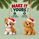Personalized Santa Christmas Dogs 3D Ornament - Custom Christmas Keepsake - image 7