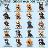 Personalized Winter Scarf Dogs 3D Ornament - Custom Christmas Keepsake - image 2
