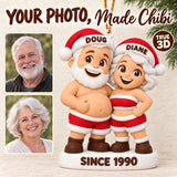 Personalized Growing Old Together 3D Ornament - Custom Christmas Keepsake - image 1