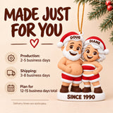 Personalized Growing Old Together 3D Ornament - Custom Christmas Keepsake - image 9