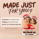 Personalized 25th Anniversary 3D Ornament - Custom Christmas Keepsake - image 9