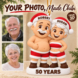 Personalized 50th Anniversary 3D Ornament - Custom Christmas Keepsake - image 1