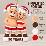 Personalized 50th Anniversary 3D Ornament - Custom Christmas Keepsake - image 4