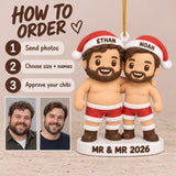 Personalized Mr And Mr 3D Ornament - Custom Christmas Keepsake - image 7