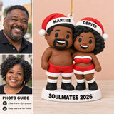 Personalized Soulmates 3D Ornament - Custom Christmas Keepsake - image 2