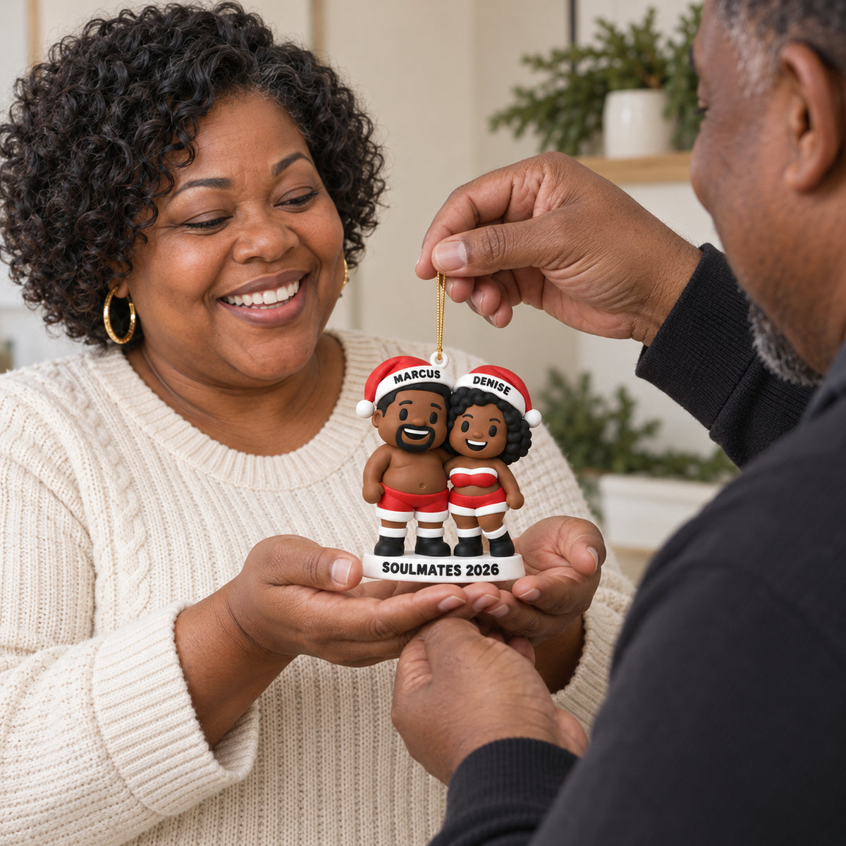 Personalized Soulmates 3D Ornament - Custom Christmas Keepsake - image 8