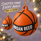 Personalized Basketball 3D Ornament - Custom Christmas Keepsake - image 4