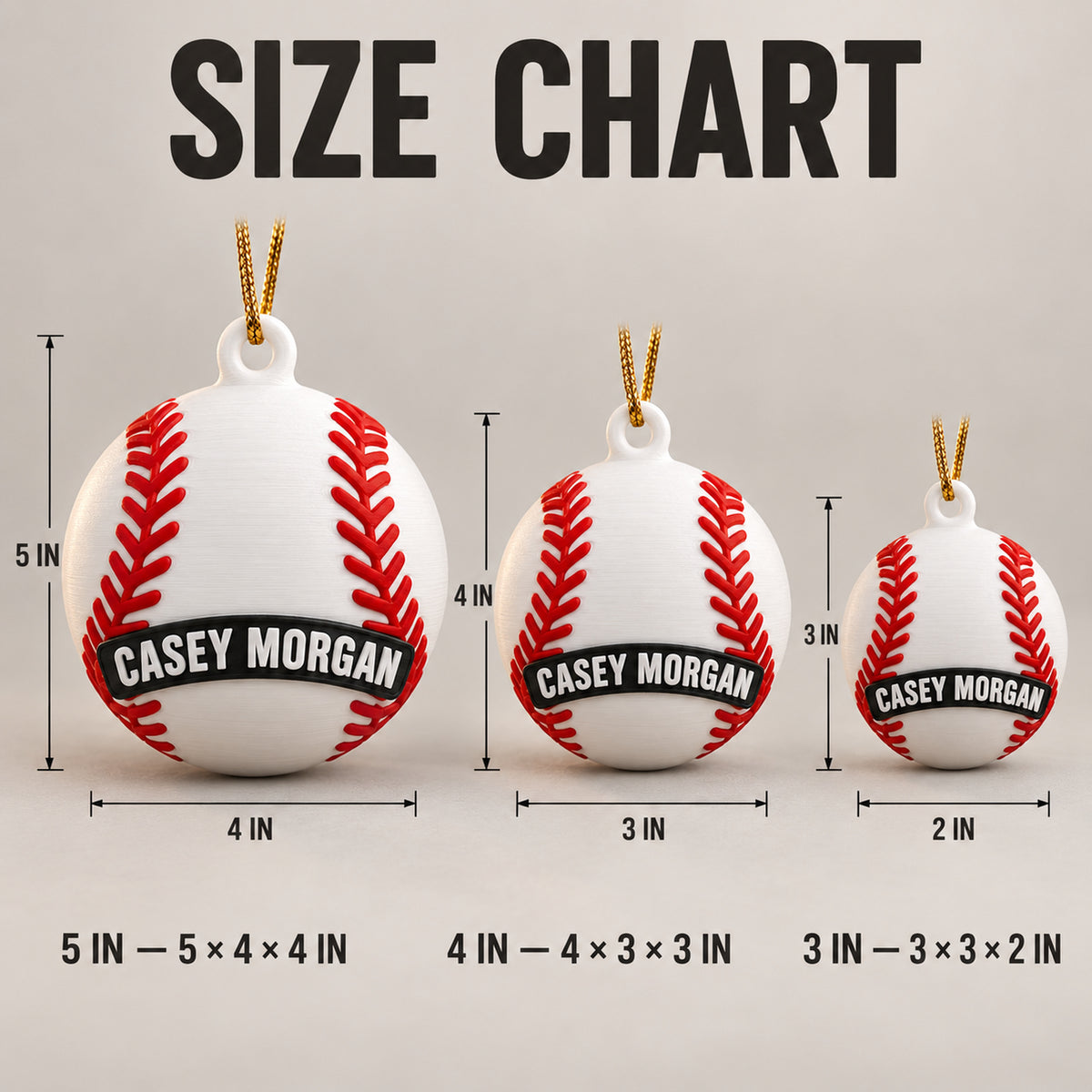 Personalized Baseball 3D Ornament - Custom Christmas Keepsake - image 5
