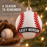 Personalized Baseball 3D Ornament - Custom Christmas Keepsake - image 9
