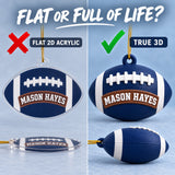 Personalized American Football 3D Ornament - Custom Christmas Keepsake - image 3