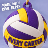 Personalized Volleyball 3D Ornament - Custom Christmas Keepsake - image 6