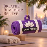 Personalized Yoga Mat 3D Ornament - Custom Christmas Keepsake - image 9
