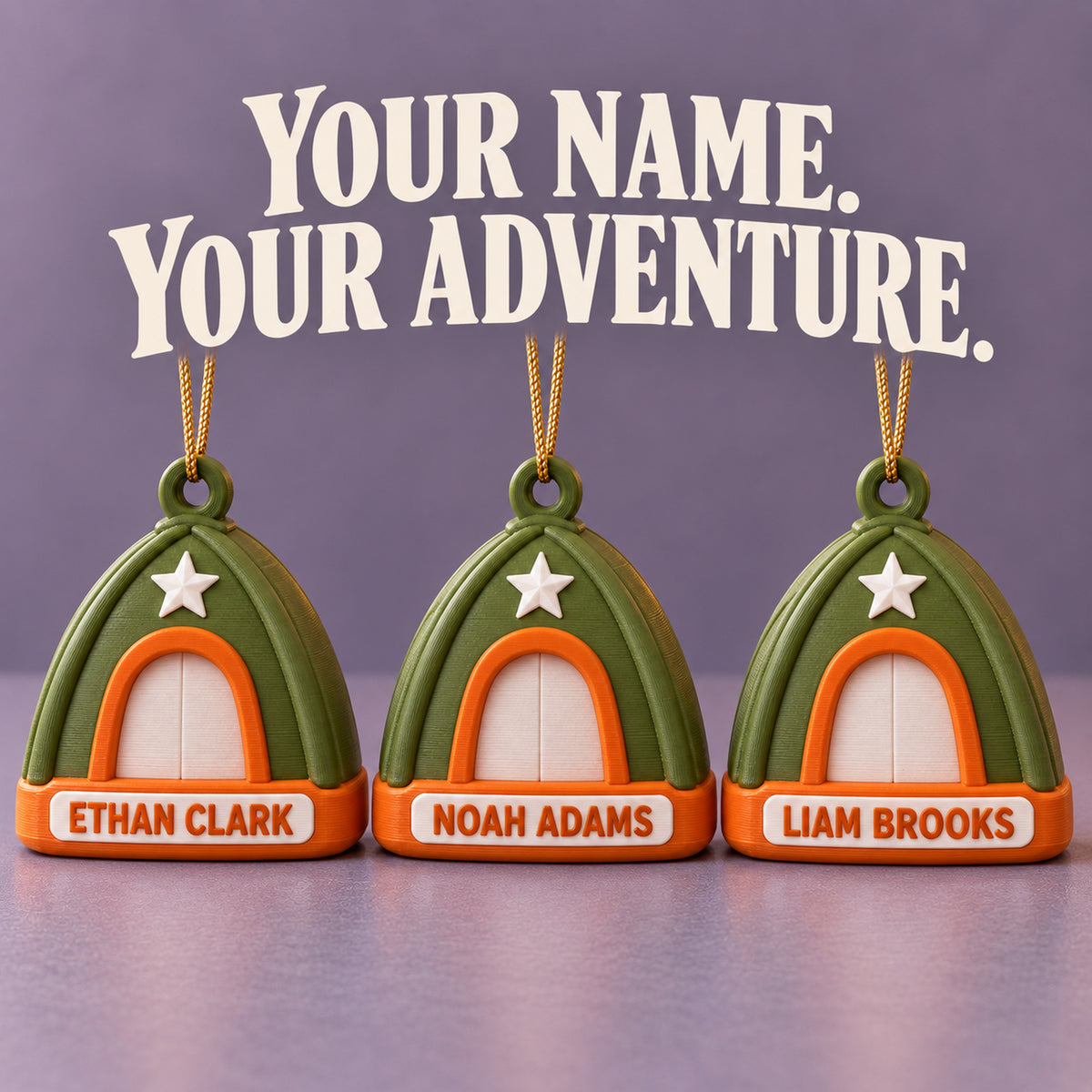 Personalized Camping Tent 3D Ornament - Custom Christmas Keepsake - image 7
