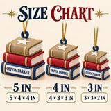 Personalized Book Stack 3D Ornament - Custom Christmas Keepsake - image 5