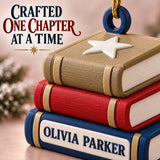 Personalized Book Stack 3D Ornament - Custom Christmas Keepsake - image 6