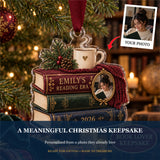 Personalized Book Lover Acrylic Ornament - Custom Photo Keepsake - image 5