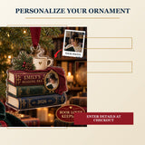 Personalized Book Lover Acrylic Ornament - Custom Photo Keepsake - image 7