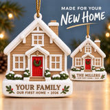 Personalized New Home House 3D Ornament - Custom Christmas Keepsake - image 7