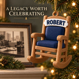 Personalized Retirement Rocking Chair 3D Ornament - Custom Christmas Keepsake - image 9