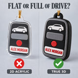 Personalized Car Key 3D Ornament - Custom Christmas Keepsake - image 3