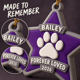 Personalized Memorial Star Paw 3D Ornament - Custom Christmas Keepsake - image 6