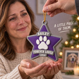 Personalized Memorial Star Paw 3D Ornament - Custom Christmas Keepsake - image 8