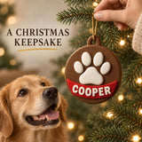 Personalized Raised Paw Name 3D Ornament - Custom Christmas Keepsake - image 9