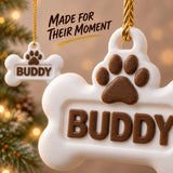 Personalized Dog Bone 3D Ornament - Custom Christmas Keepsake - image 6