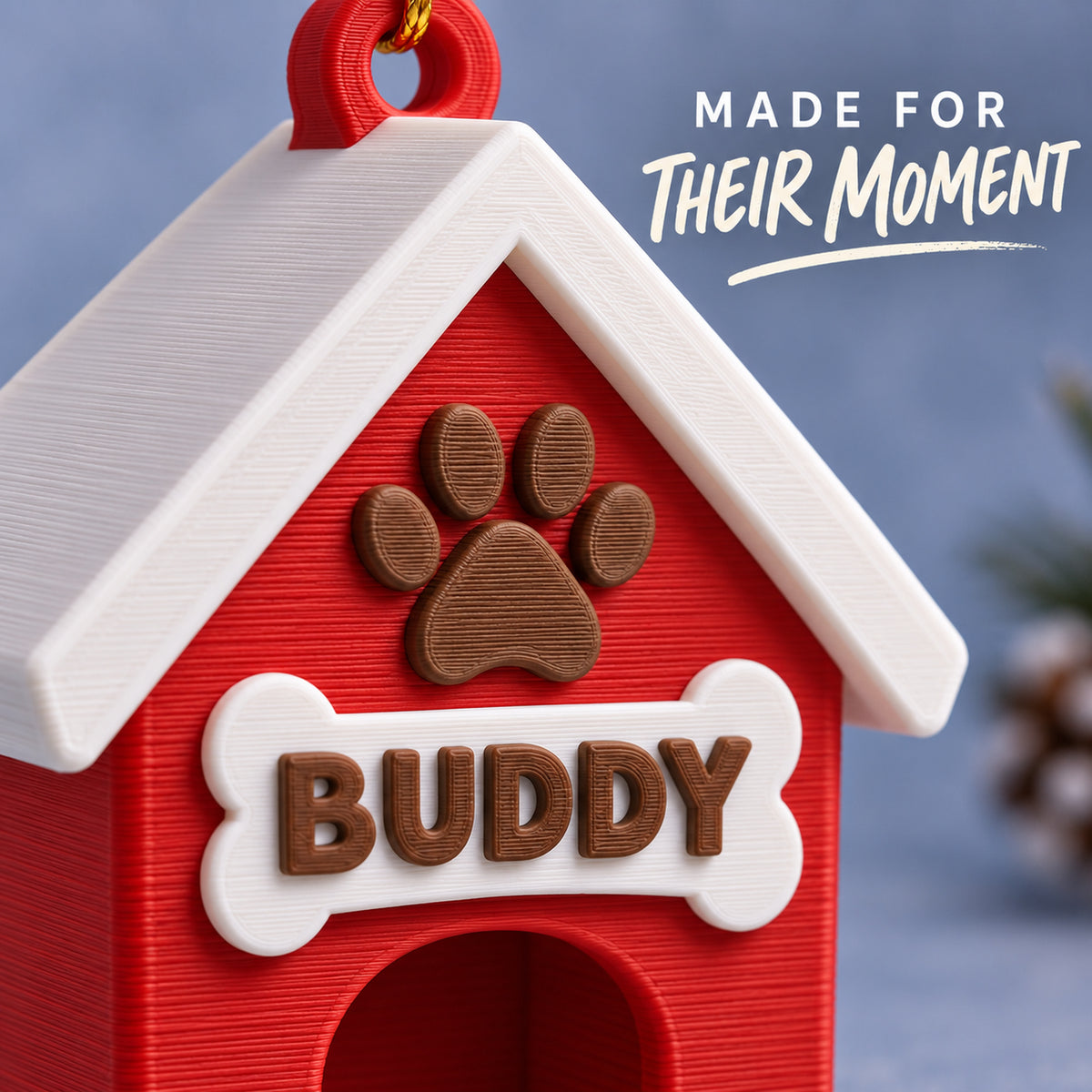 Personalized Doghouse 3D Ornament - Custom Christmas Keepsake - image 6