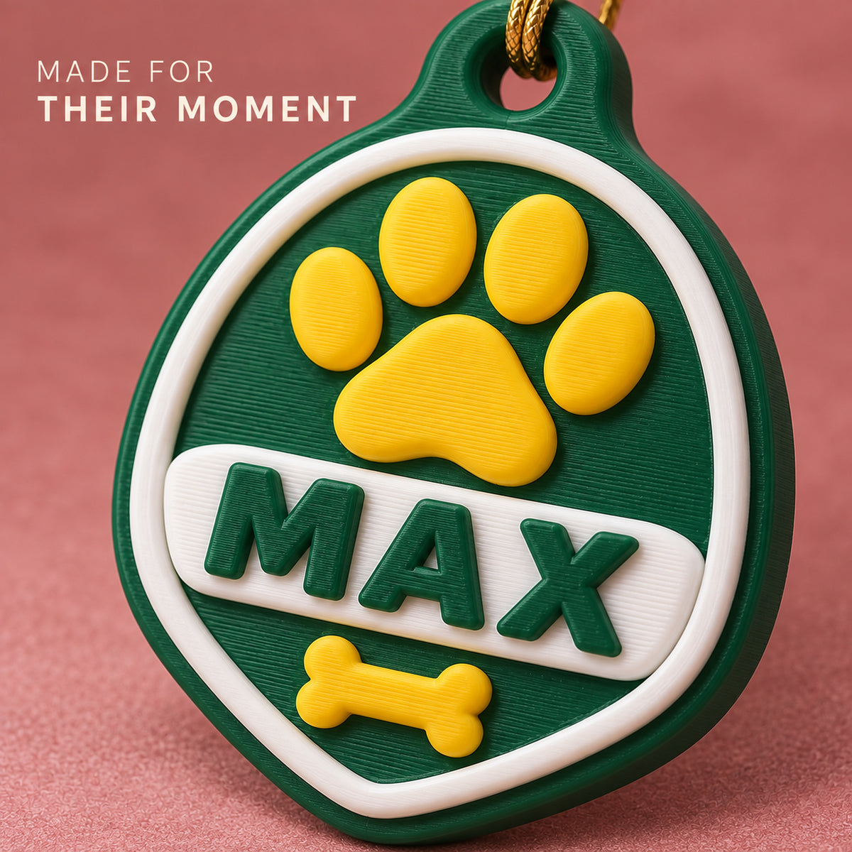 Personalized Collar Tag 3D Ornament - Custom Christmas Keepsake - image 6