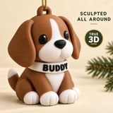 Personalized Chibi Dog 3D Ornament - Custom Christmas Keepsake - image 4