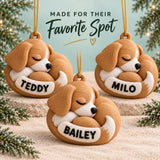 Personalized Curled Dog 3D Ornament - Custom Christmas Keepsake - image 7