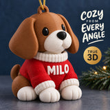 Personalized Dog Sweater 3D Ornament - Custom Christmas Keepsake - image 4